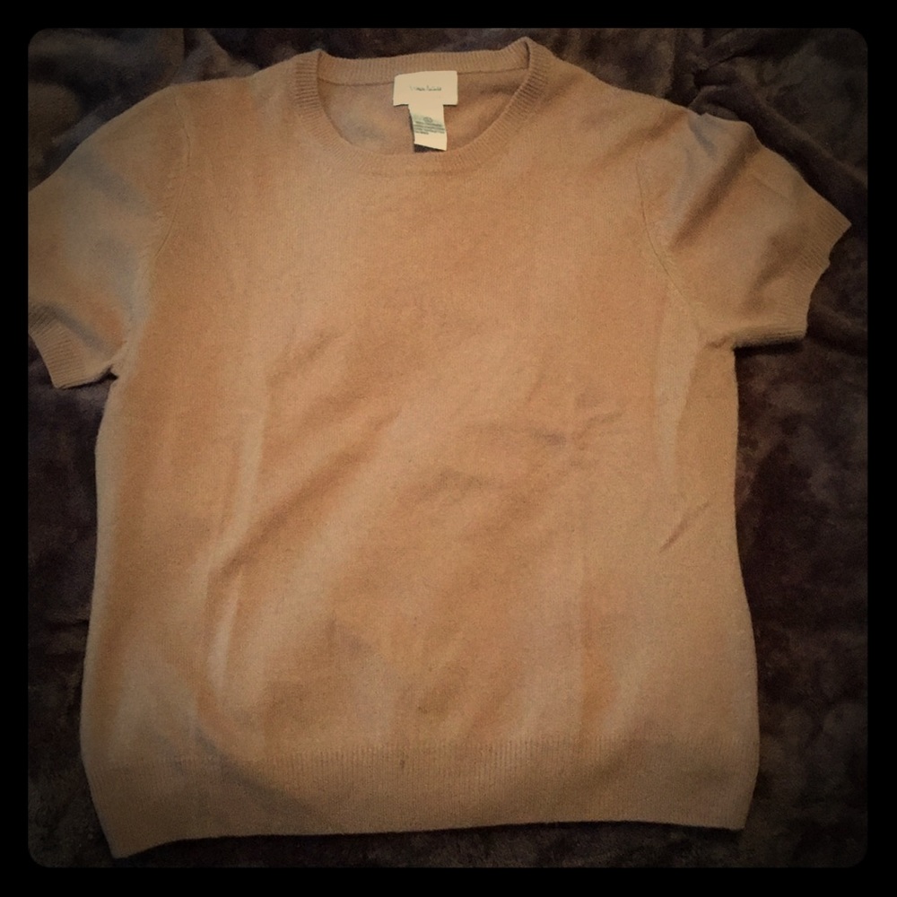 Neiman Marcus Cashmere SS Sweater